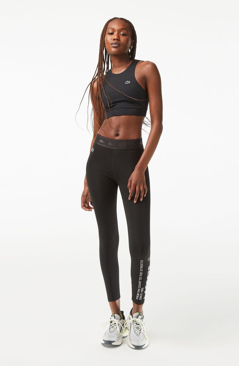 Lacoste Logo Leggings, Alternate, color,