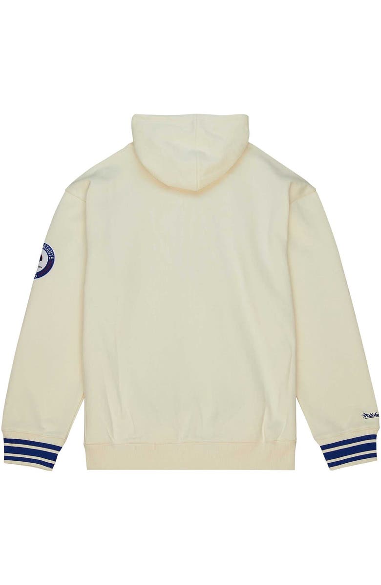 Mitchell & Ness Men's Mitchell & Ness Cream New York Giants Chainstitch Heavyweight Retro Pullover Hoodie, Alternate, color,
