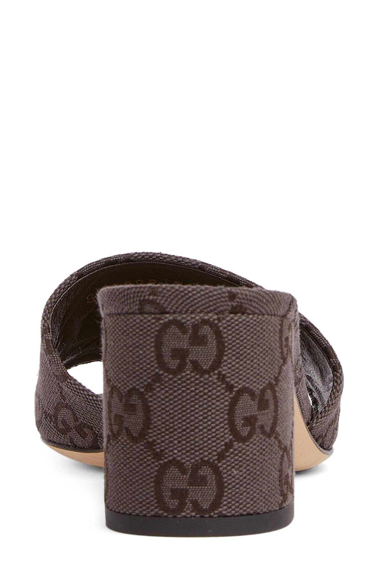 Gucci Siaga Horsebit Slide Sandal, Alternate, color, Brown