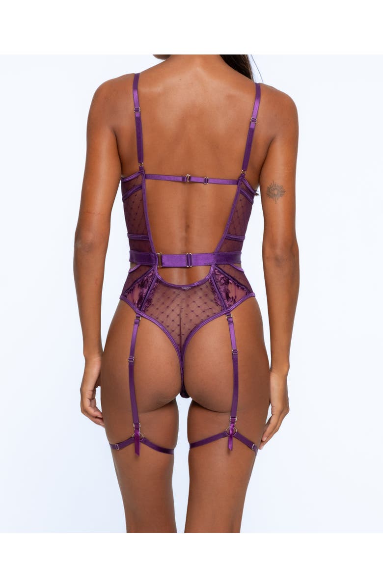 One Empire Jayda Bodysuit, Alternate, color, Purple
