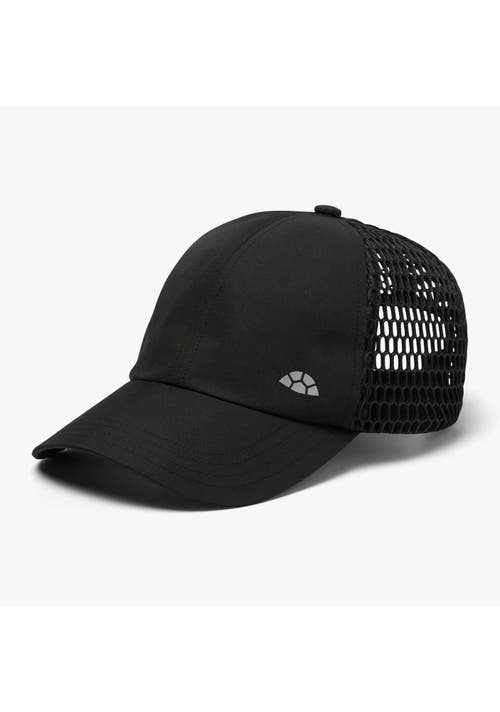Turtle Fur Trekker Trucker Hat In Black