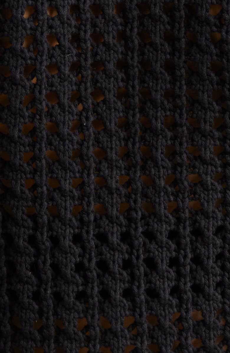 L'AGENCE Solaris Open Stitch Cotton Blend Cardigan, Alternate, color, 