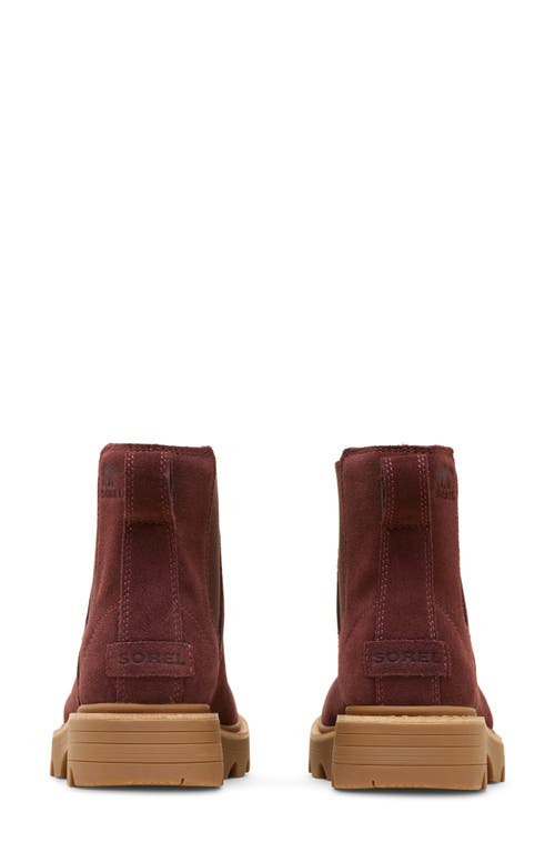 Sorel Revel Road Waterproof Chelsea Boot In Burgundy