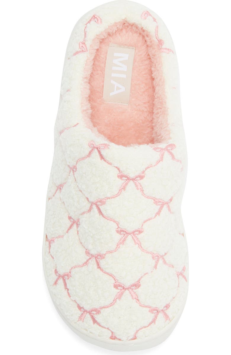 MIA Cozi Slipper, Alternate, color, Blush Link Bows