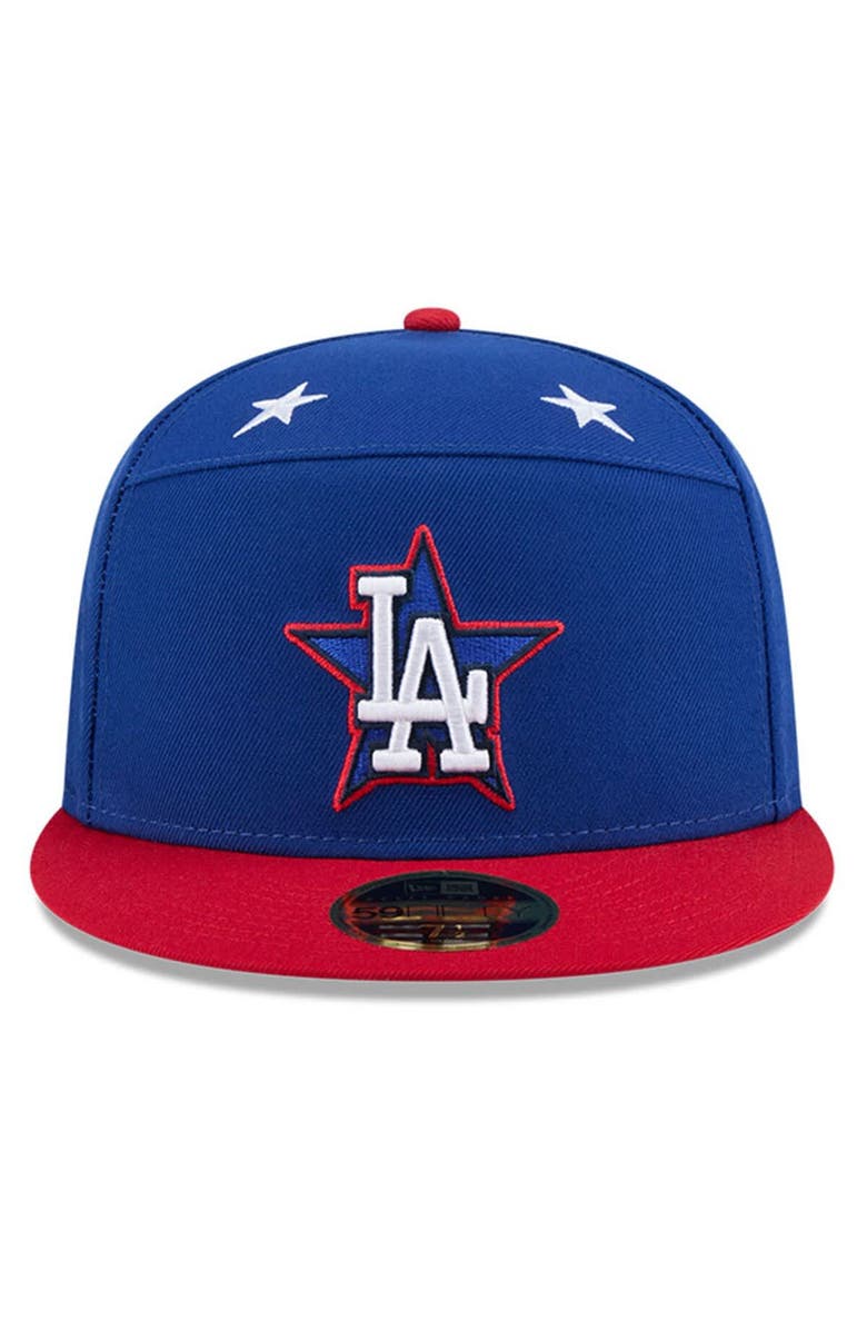 New Era Men's New Era Blue/Red Los Angeles Dodgers 2025 MLB All-Star Game Workout Side Patch 59FIFTY Fitted Hat, Alternate, color, Blue