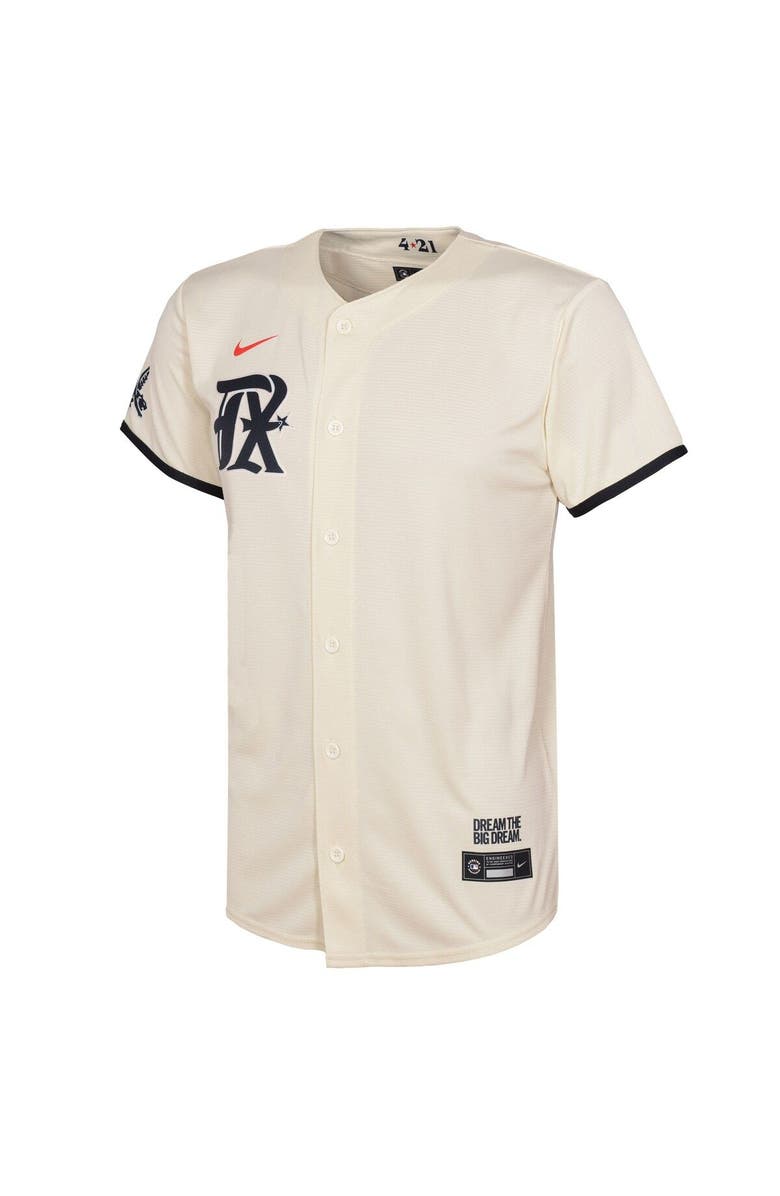 Nike Preschool Nike Corey Seager Cream Texas Rangers 2023 City Connect Replica Player Jersey, Alternate, color, 