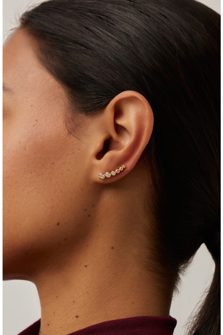 Tennis Ear Crawlers, Alternate, color, GOLD