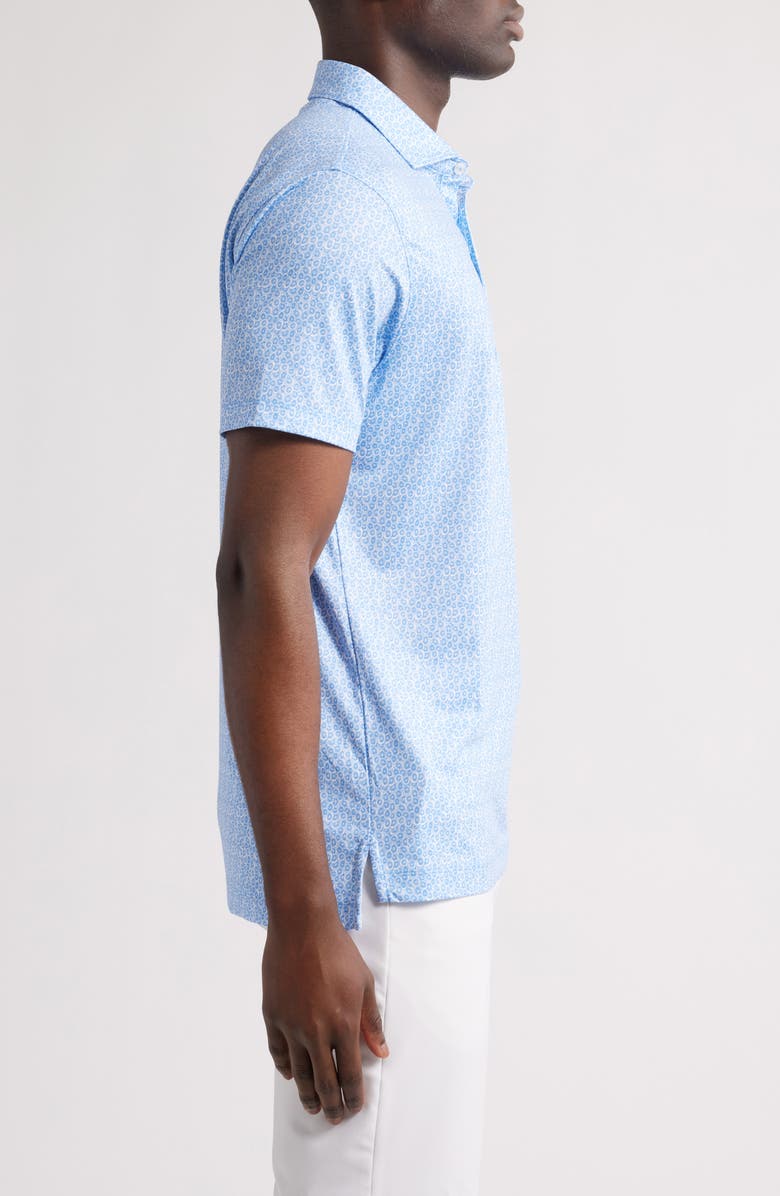 johnnie-O Kiwi Print PREP-FORMANCE Golf Polo, Alternate, color, Palisades Blue
