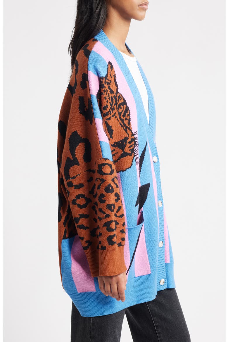 Do What You Want Oversize Cardigan, Alternate, color, BLACK