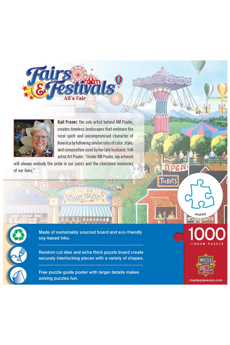 All's Fair 1000 Piece Jigsaw Puzzle, Alternate, color, Multicolor