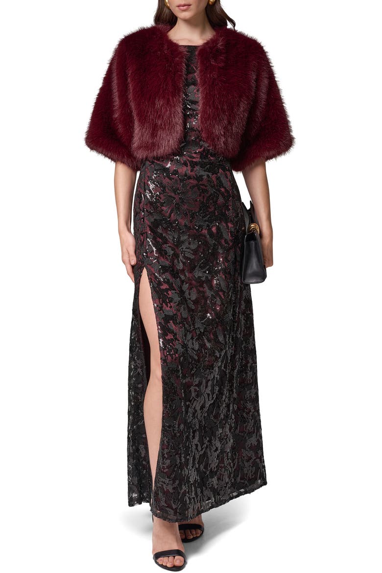 Faux Fur Shrug, Main, color, 649