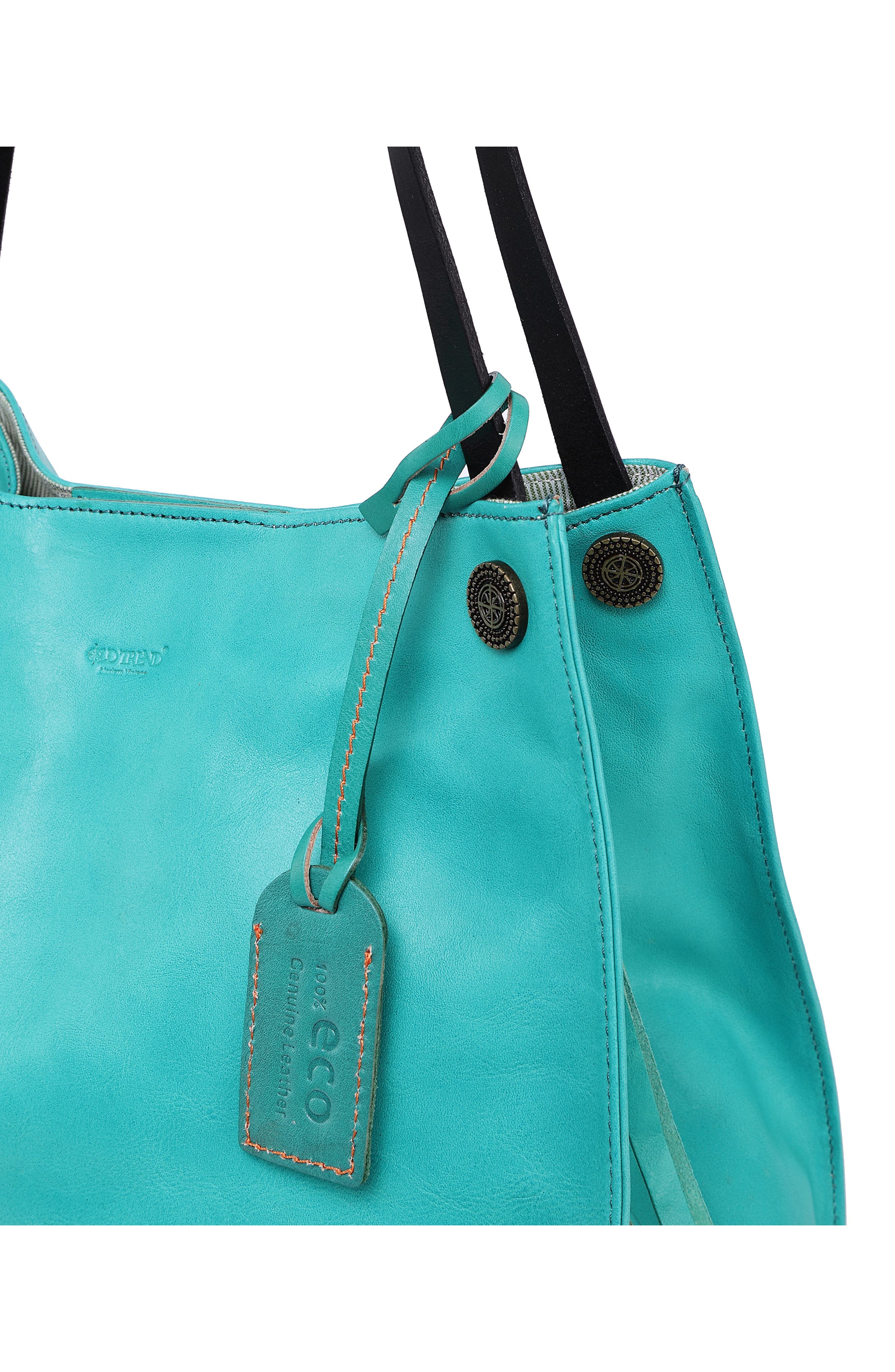 Daisy Leather Tote Bag