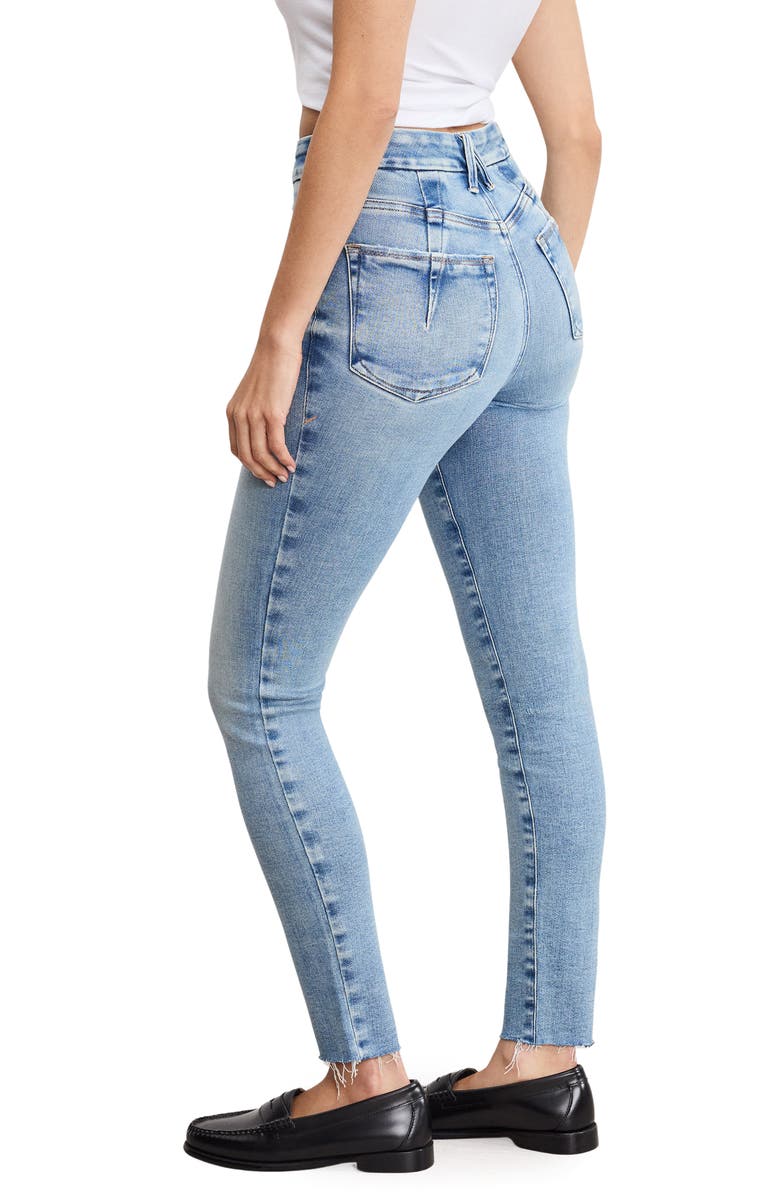 Good American Soft Tech Skinny Jeans, Alternate, color, Indigo1076