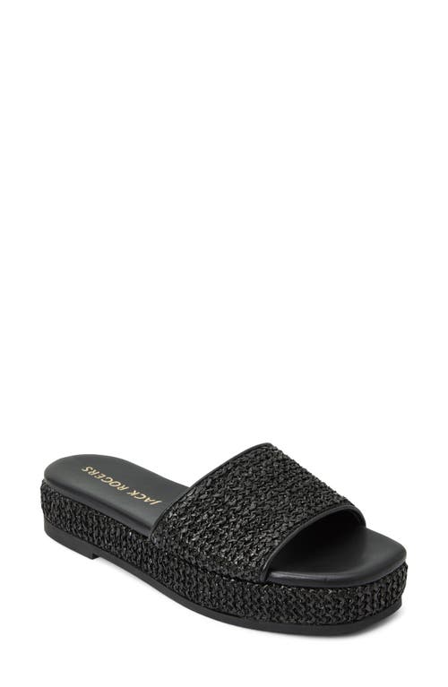 Jack Rogers Bay Flatform Sandal In Black