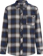 Billabong Kids' Coastline Plaid Button-Up Overshirt