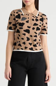 NVLT Jacquard Polo Sweater