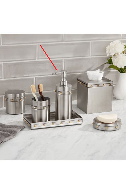 Roselli Trading Company Rivets Lotion Pump In Silver