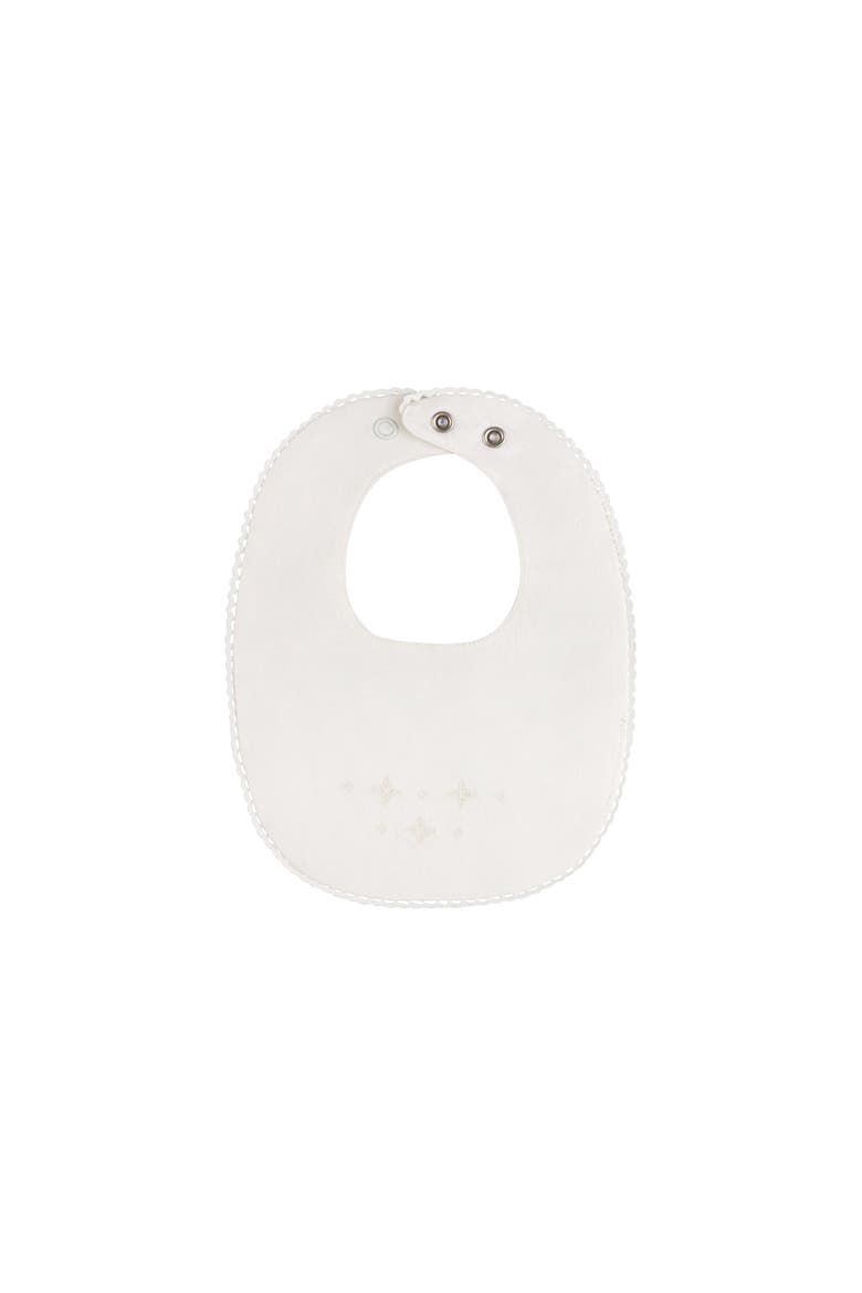 Ribbed Embroidered Collar Collection - Bib for Boys, Main, color, Ivory Boy
