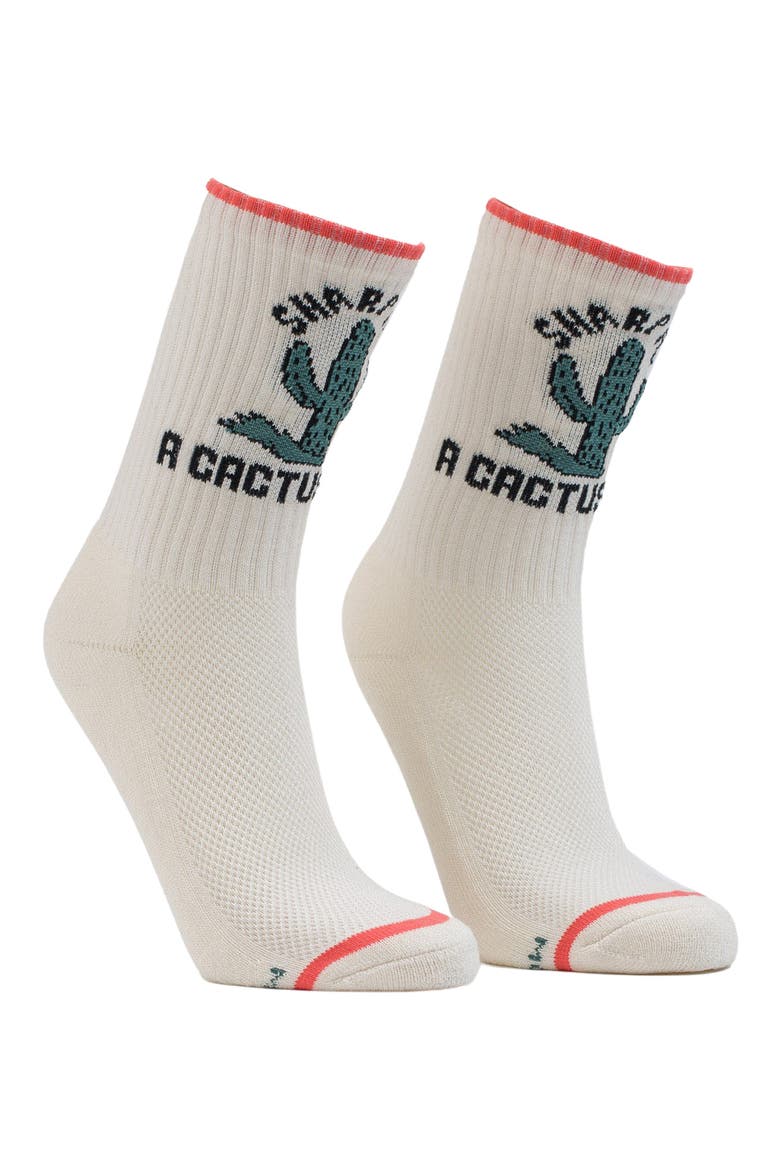 Baby Steps Crew Socks, Main, color, JUST A LITTLE PRICK