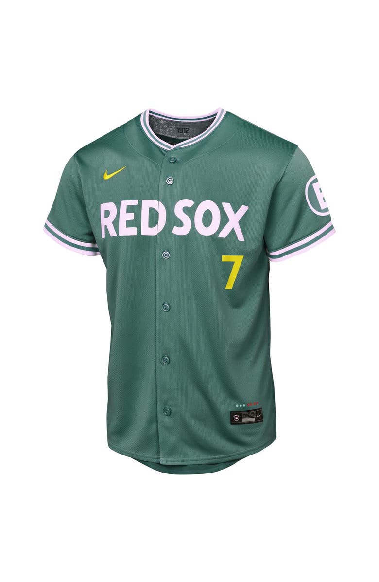 Nike Youth Nike Masataka Yoshida Green Boston Red Sox 2025 City Connect Limited Player Jersey, Alternate, color, 