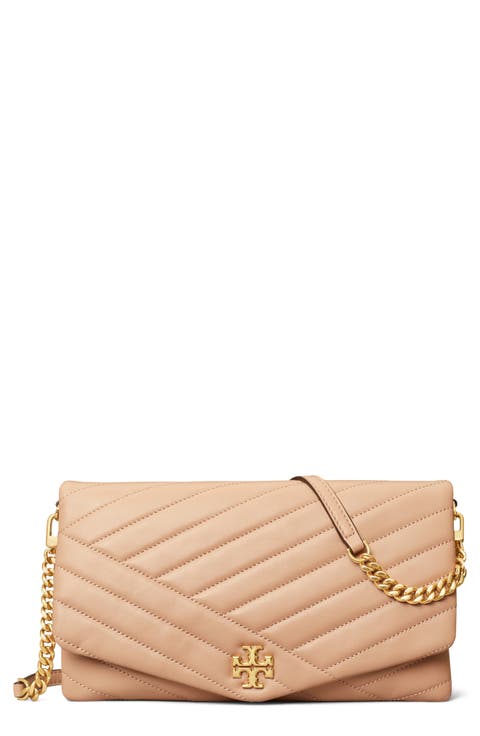 Kira Chevron Quilted Leather Clutch