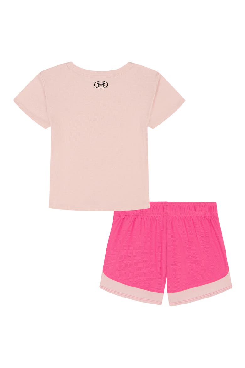 Kids' Graphic Baby Tee & Mesh Shorts Set, Alternate, color, PRIME PINK