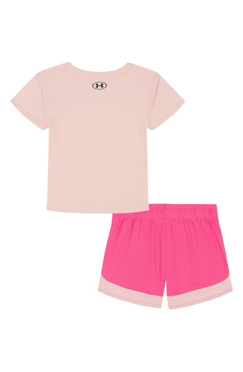 Under Armour Kids' Graphic Baby Tee & Mesh Shorts Set, Alternate, color, Prime Pink
