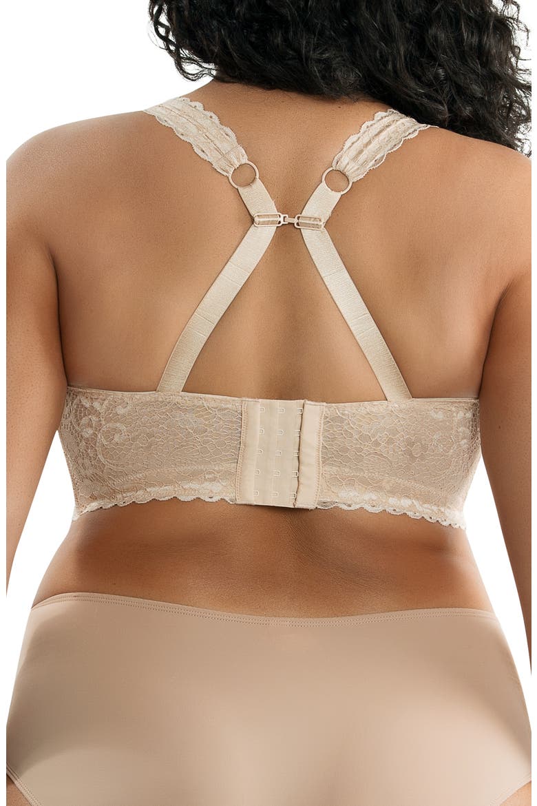 Adriana Wire-Free Full Bust Supportive Bralette, Alternate, color, BARE