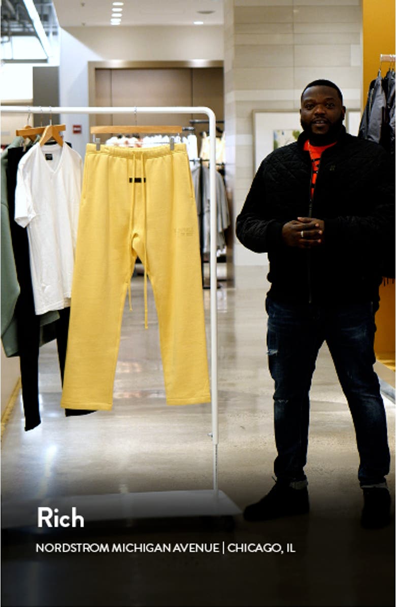 Relaxed Cotton Blend Drawstring Sweatpants, sales video thumbnail