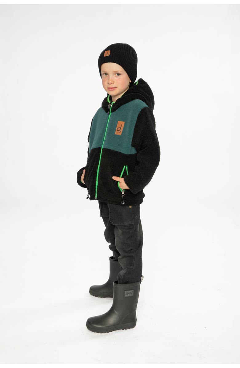 Deux par Deux Reversible Fleece Coated Fabric Mid-Season Jacket, Alternate, color,