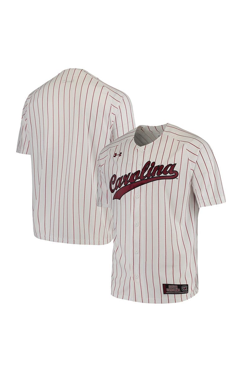Under Armour Men's Under Armour White South Carolina Gamecocks Performance Replica Baseball Jersey, Main, color, White