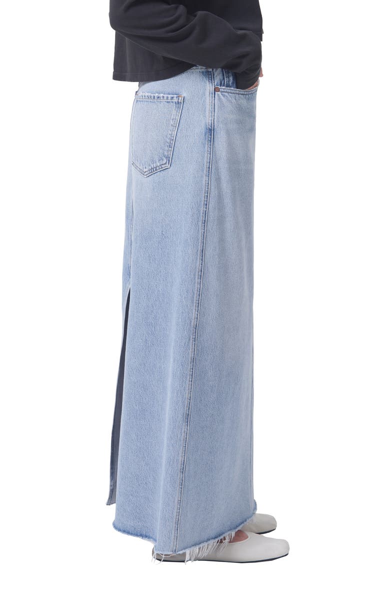 AGOLDE Hilla Denim Maxi Skirt, Alternate, color,