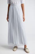 Eleventy Pleated Maxi Skirt