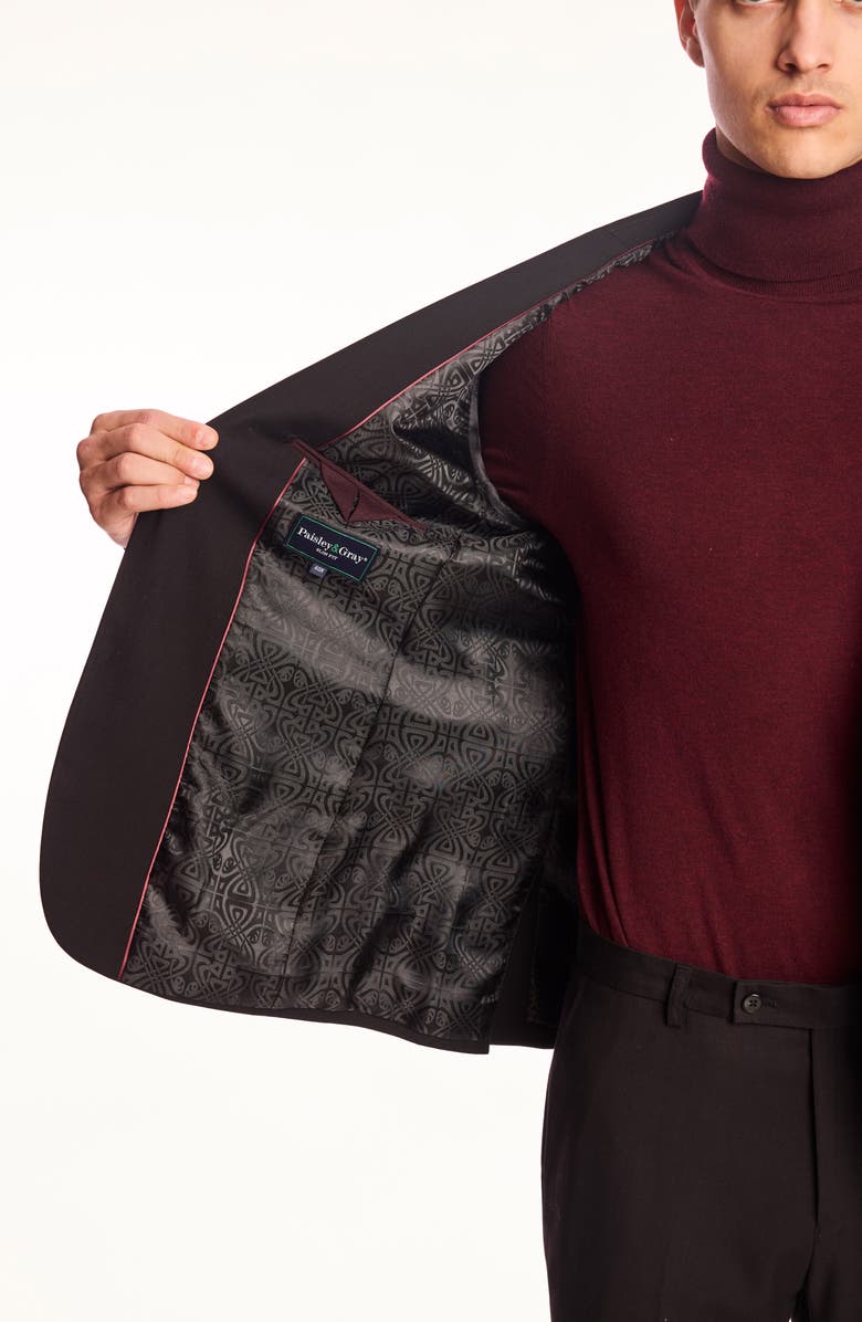 PAISLEY & GRAY Dover Slim Fit Blazer, Alternate, color, Black Twill