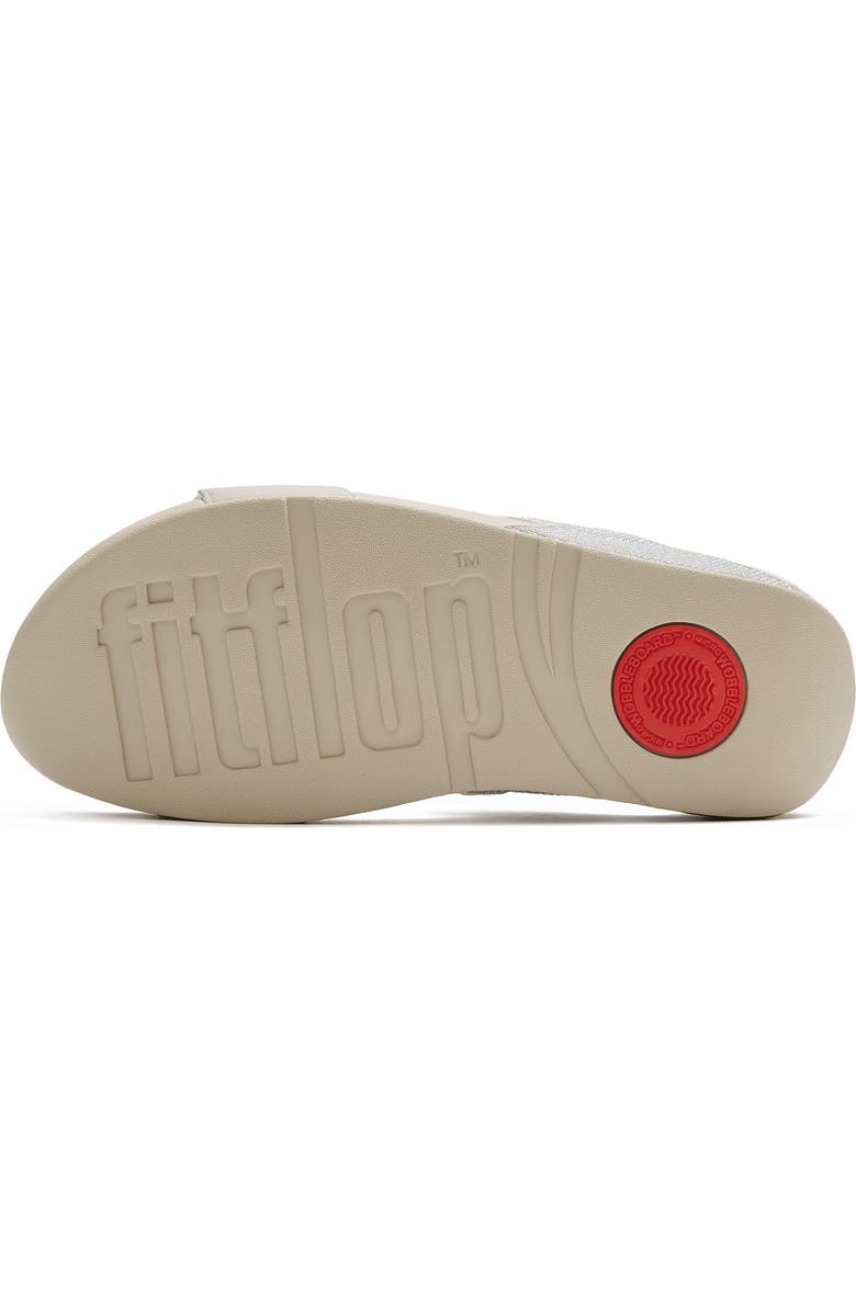 FitFlop Lulu ShimmerGlitz Slide Sandal, Alternate, color, Platino