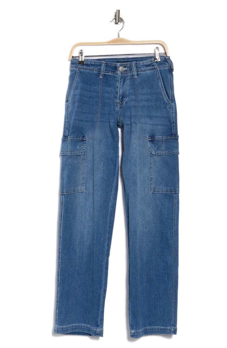 True Religion Cargo Denim Jeans, Alternate, color, 