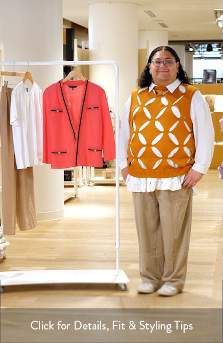 Heritage Fit Contrast Trim Knit Jacket, sales video thumbnail