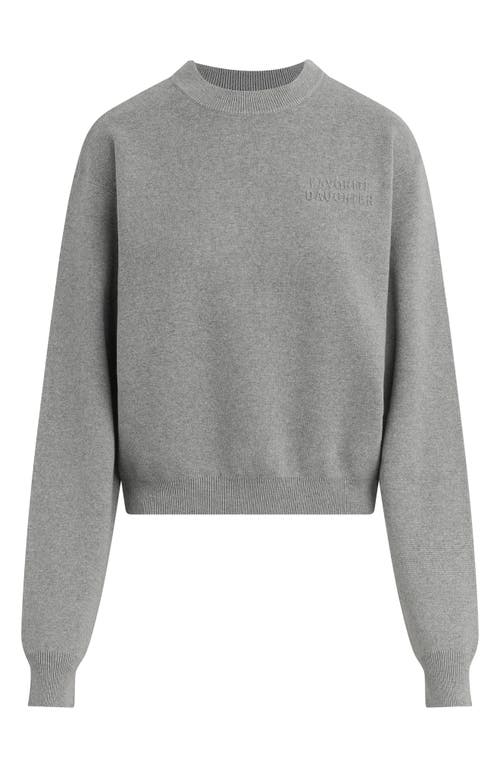 Favorite Daughter Fatigue Sisters Cotton & Cashmere Sweatshirt In Gray
