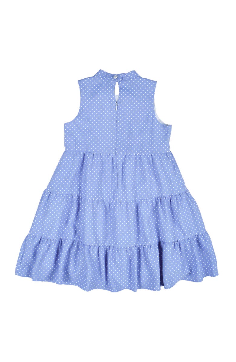 Florence Eiseman Polka Dot Dress, Alternate, color, Periwinkle