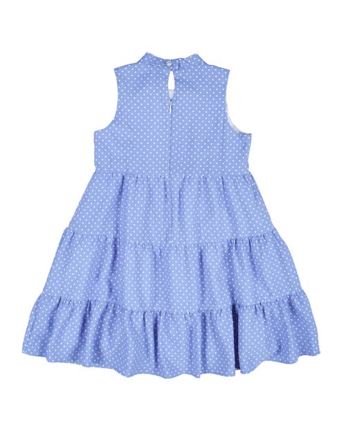 Shop Florence Eiseman Polka Dot Dress In Periwinkle