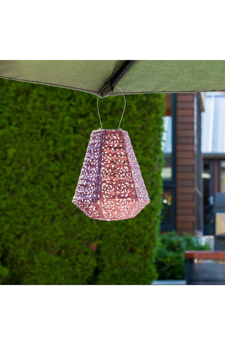 Allsop Home & Garden Soji Stella - Prism Solar Lantern, Alternate, color, Metallic Orchid