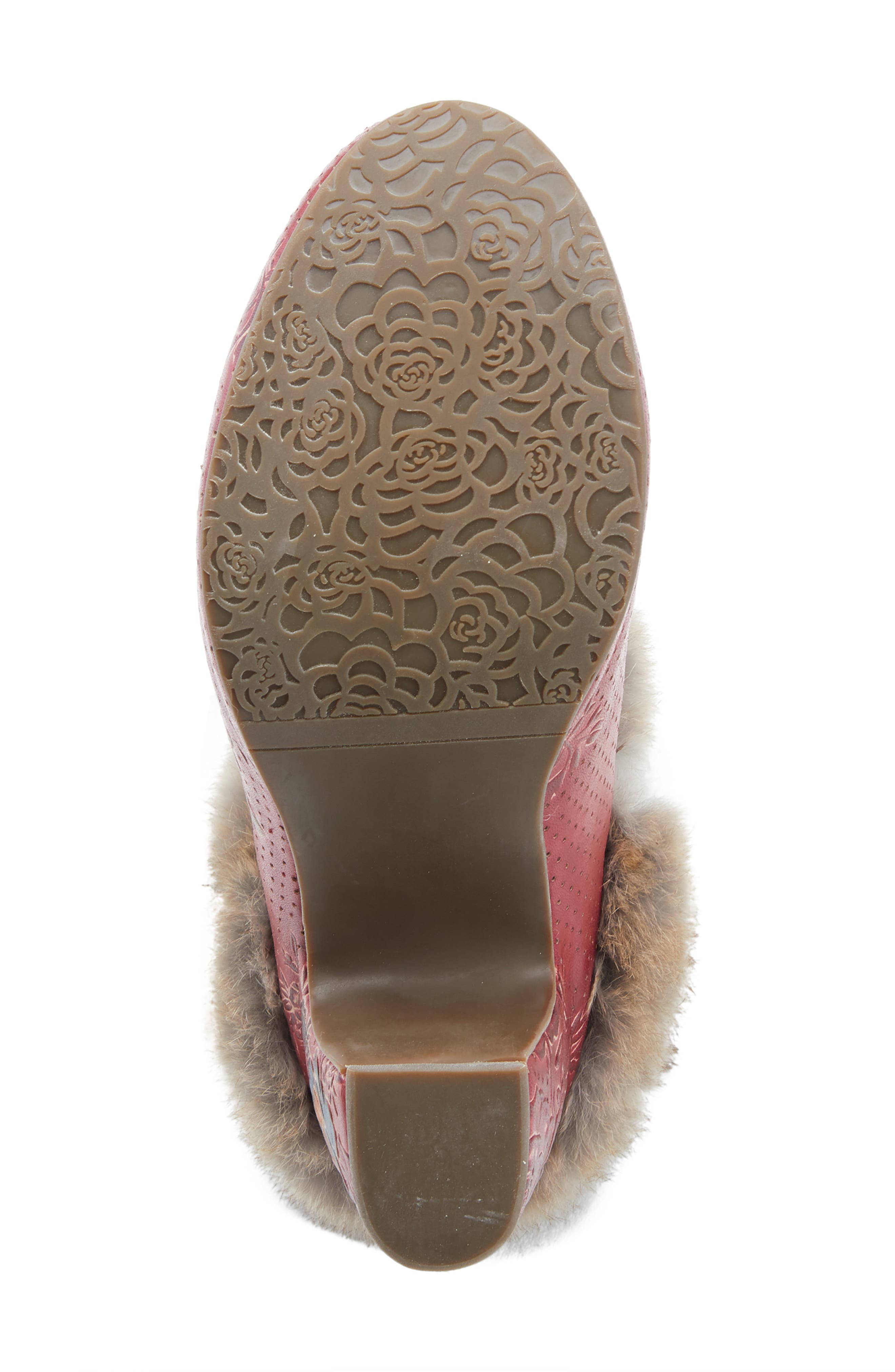 L'Artiste by Spring Step Janis Faux Fur Lined Clog, Alternate, color, 