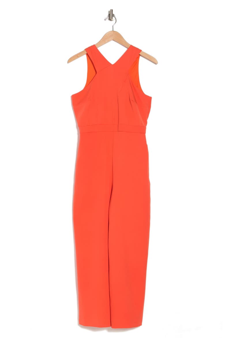 Halter Neck Jumpsuit, Alternate, color, CORAL