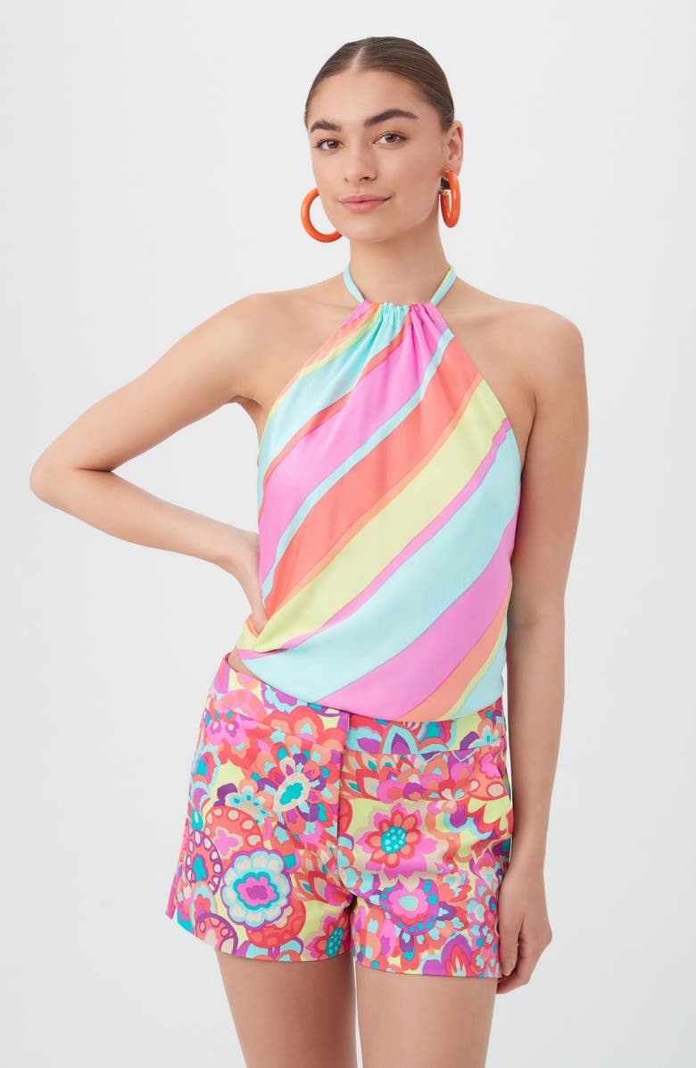 Trina Turk Tamika Halter Top, Alternate, color, Multi