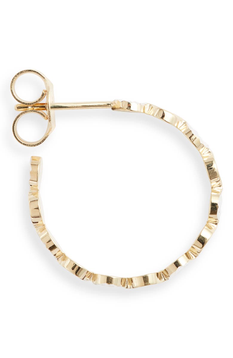 Jennifer Zeuner Bea Small Two-Tone Hoop Earrings, Alternate, color, 