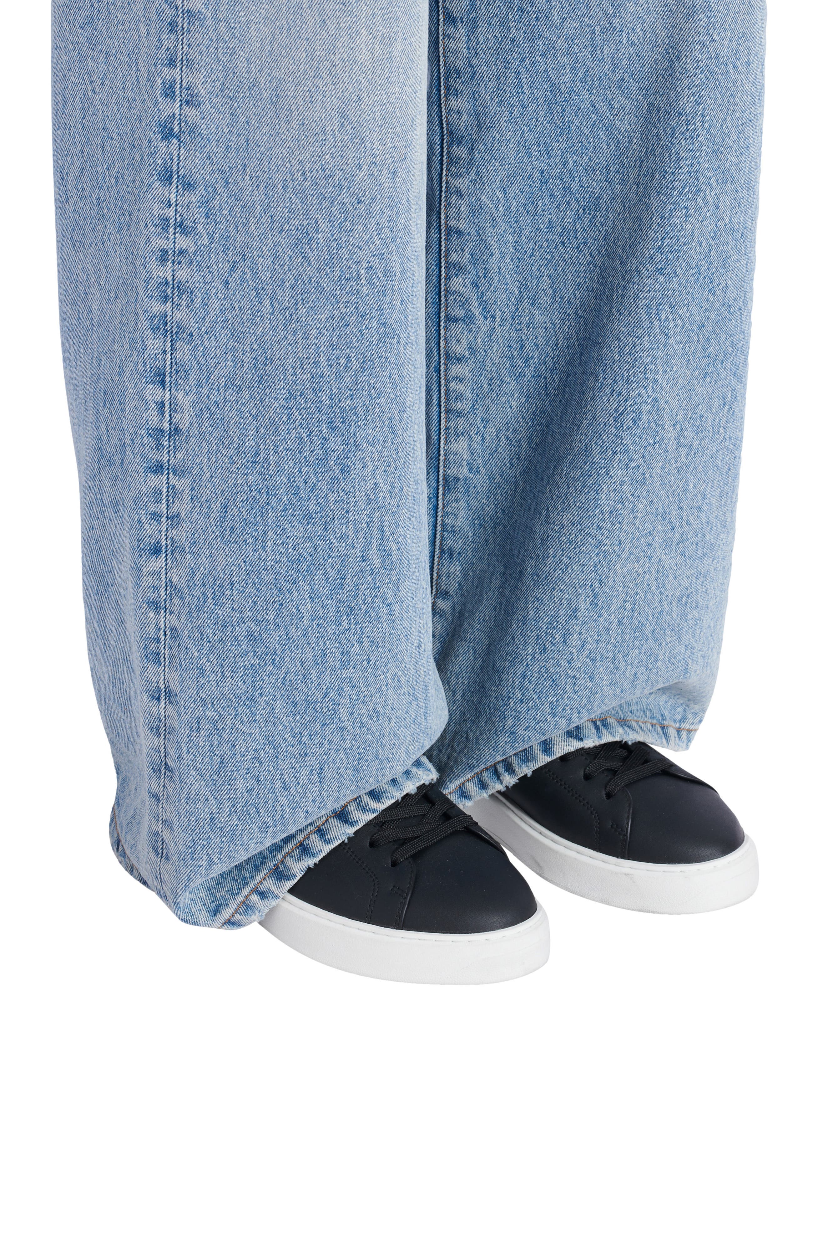 Balmain B-Court trainers in calfskin and rubber, Alternate, color, Black