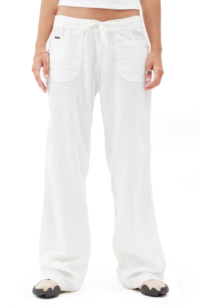 Five-Pocket Linen Blend Pants