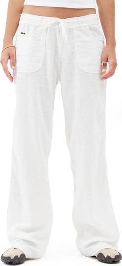 Five-Pocket Linen Blend Pants