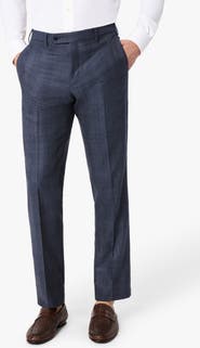 Zanella Parker Glen Plaid Wool Trousers