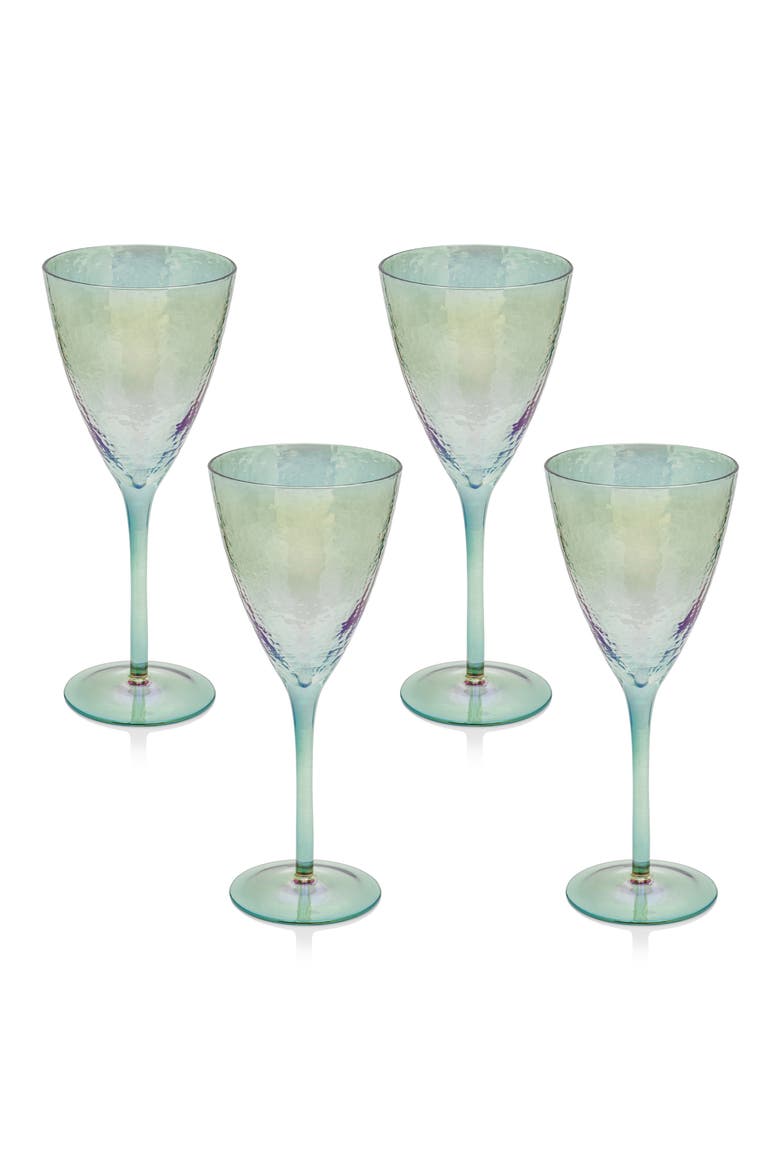 Set of 4 Aperitivo Red Wine Glasses, Main, color, BLUE